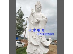 寺廟雕塑觀音菩薩石雕，寺院裝飾漢
