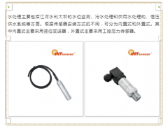壓力傳感器在水處理行業(yè)的應(yīng)用