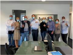 贈口罩，幫德國合作伙伴抗疫