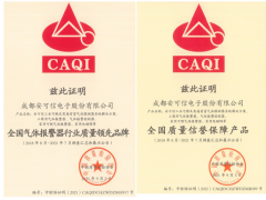 萬訊全資子公司安可信獲得“全國氣體報警器行業(yè)質量領先品牌”