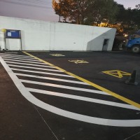 蘇州停車場熱熔劃線 、停車位車庫標線、蘇州吳江車位編號施工