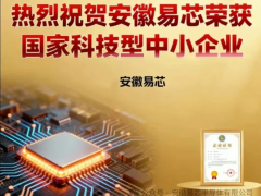 安徽易芯成功入選國家科技型中小企業(yè)庫！