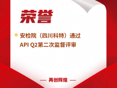 安檢院（四川科特）通過(guò)API Q2第二次監(jiān)督評(píng)審